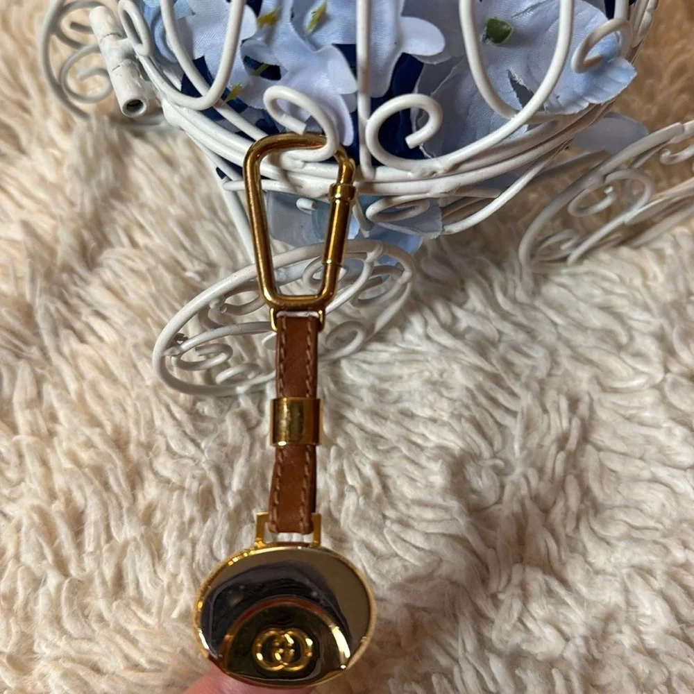 VintageGucci key chain bag charm key ring interlocking